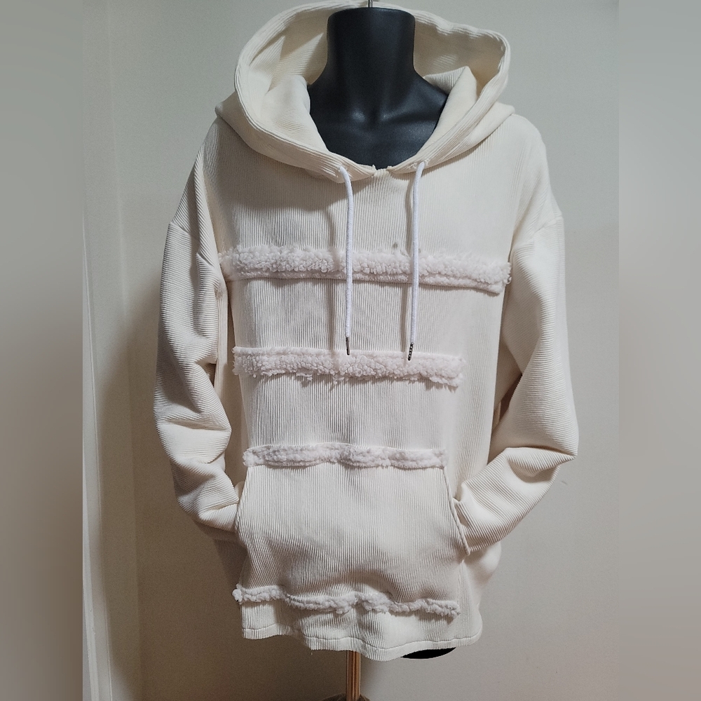 Cozy Cream Courdoroy Hoodie - Picture 4 of 9